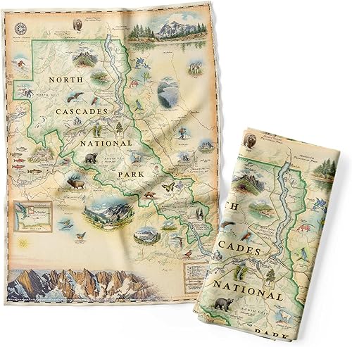 Miniatura 5 de Xplorer Maps California Central Coast State Parks Map - Toalla decorativa de harina para cocina, 100% algodón, 18 x 24 pulgadas