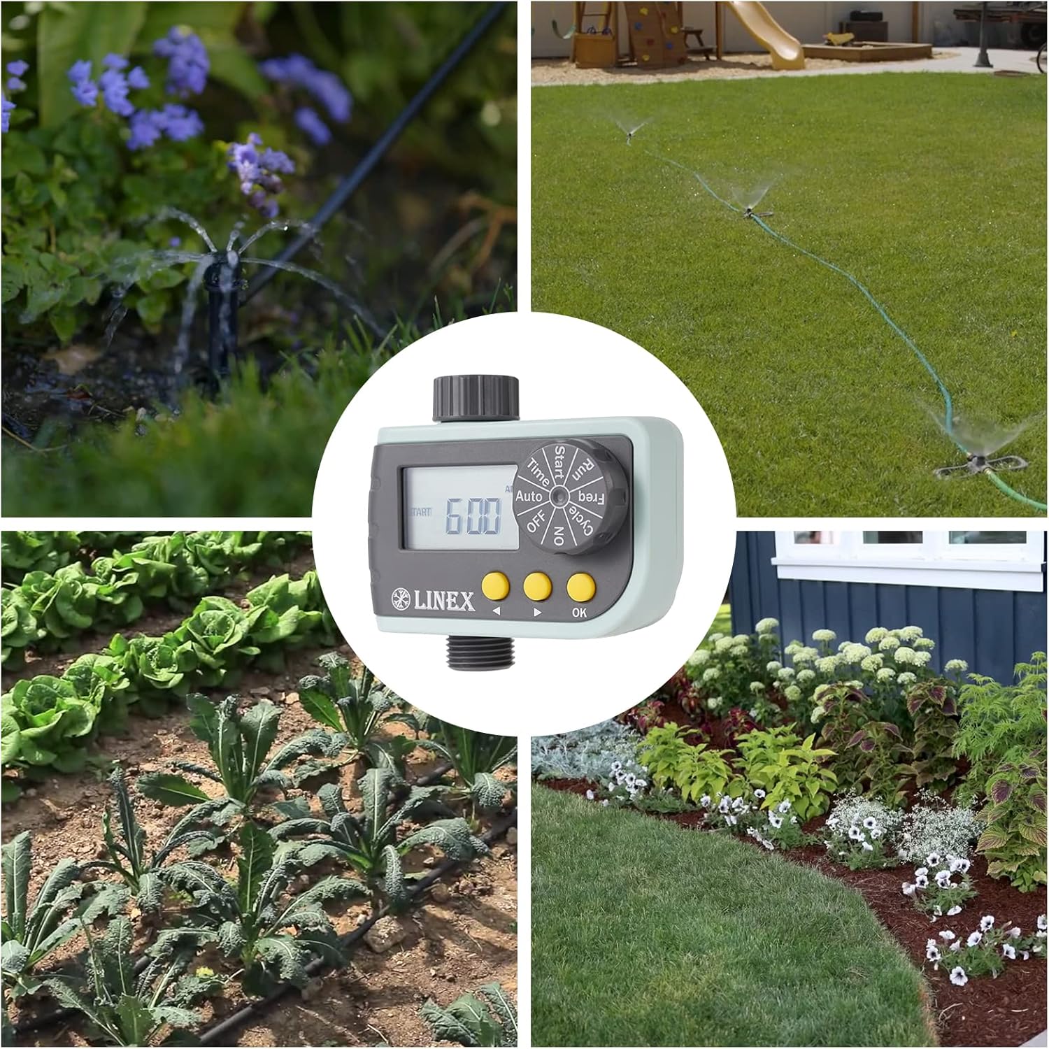 Buy LINEX Water Timer, Programmable Sprinkler Timer for Garden Hose