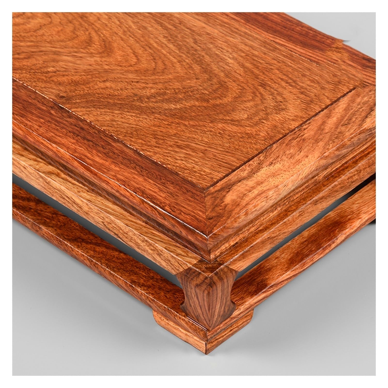 Base per Vaso di Fiori da Interno in Legno di Palissandro, Grande Base Rettangolare, Vaso per Piante, Acquario, Scultura, Decorazione, espositore, Base per Artigianato domesti