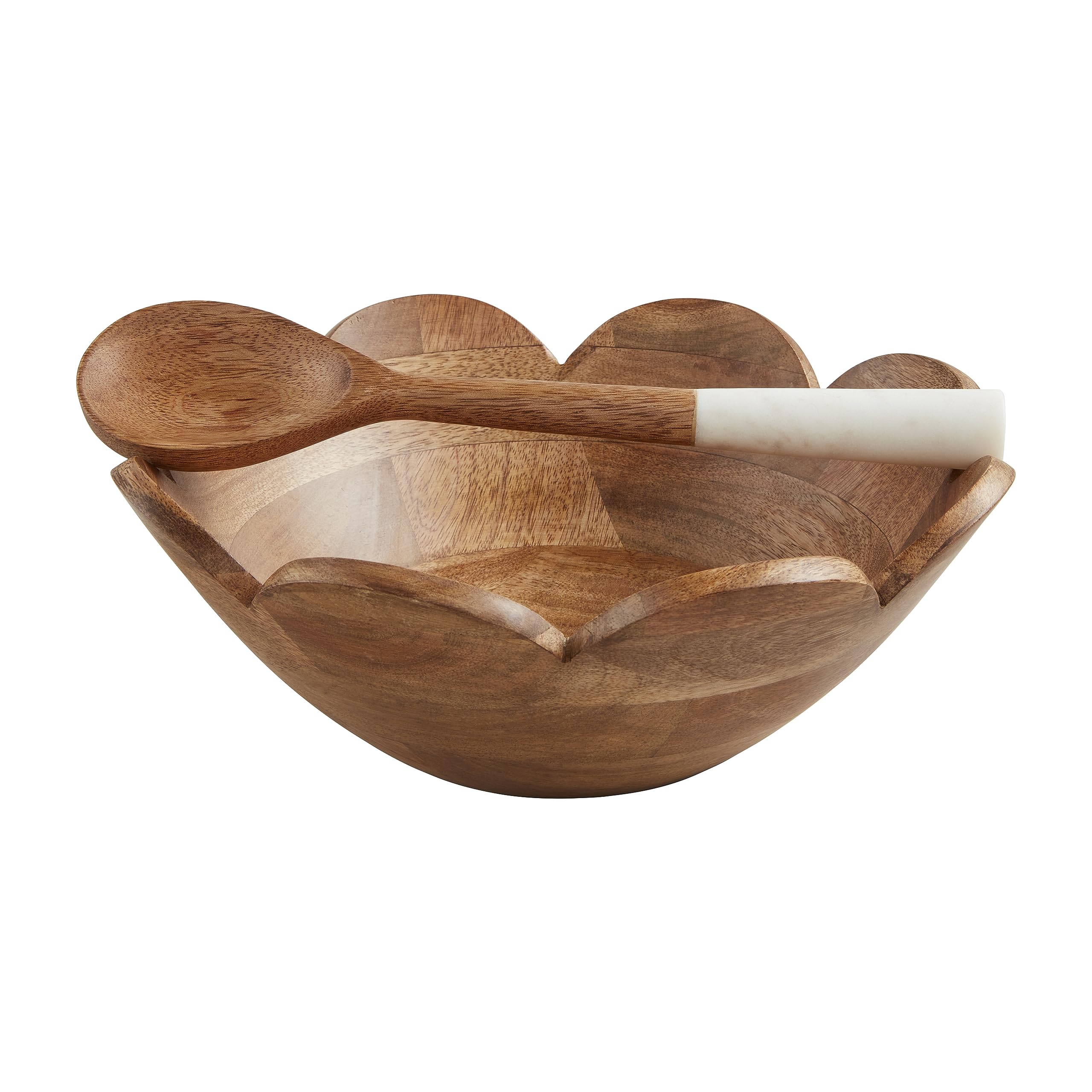 Mud Pie Perline decorative in legno di mango, verde, 58,4 cm