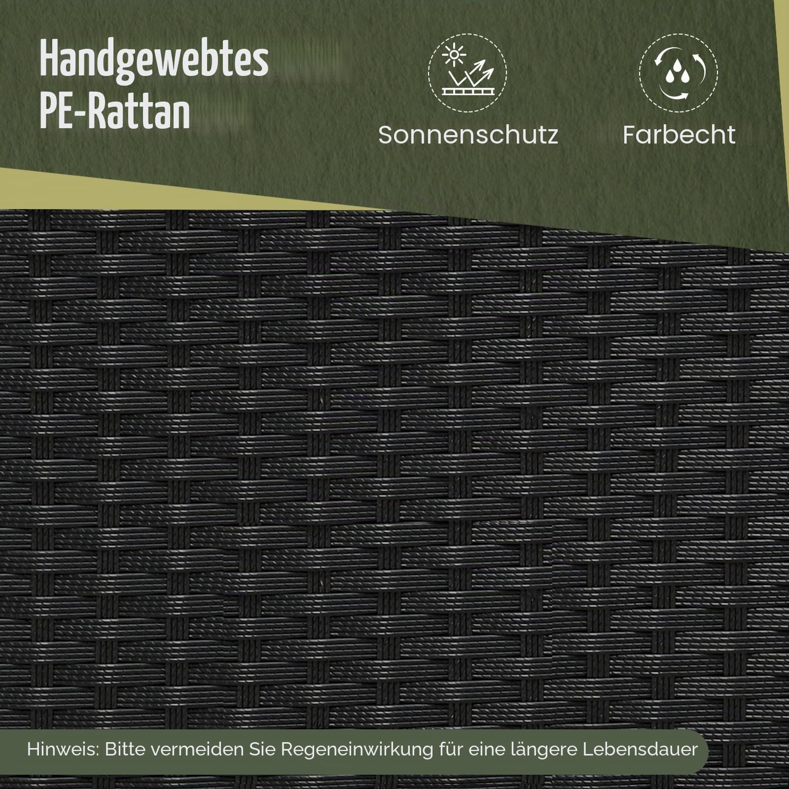 FANTASK 2 in 1 Gartenbank, wandelbarer Outdoor-Bank & Picknicktisch, Balkonmöbel Kleiner, Balkonset Sitzgruppe für Garten, Terrasse