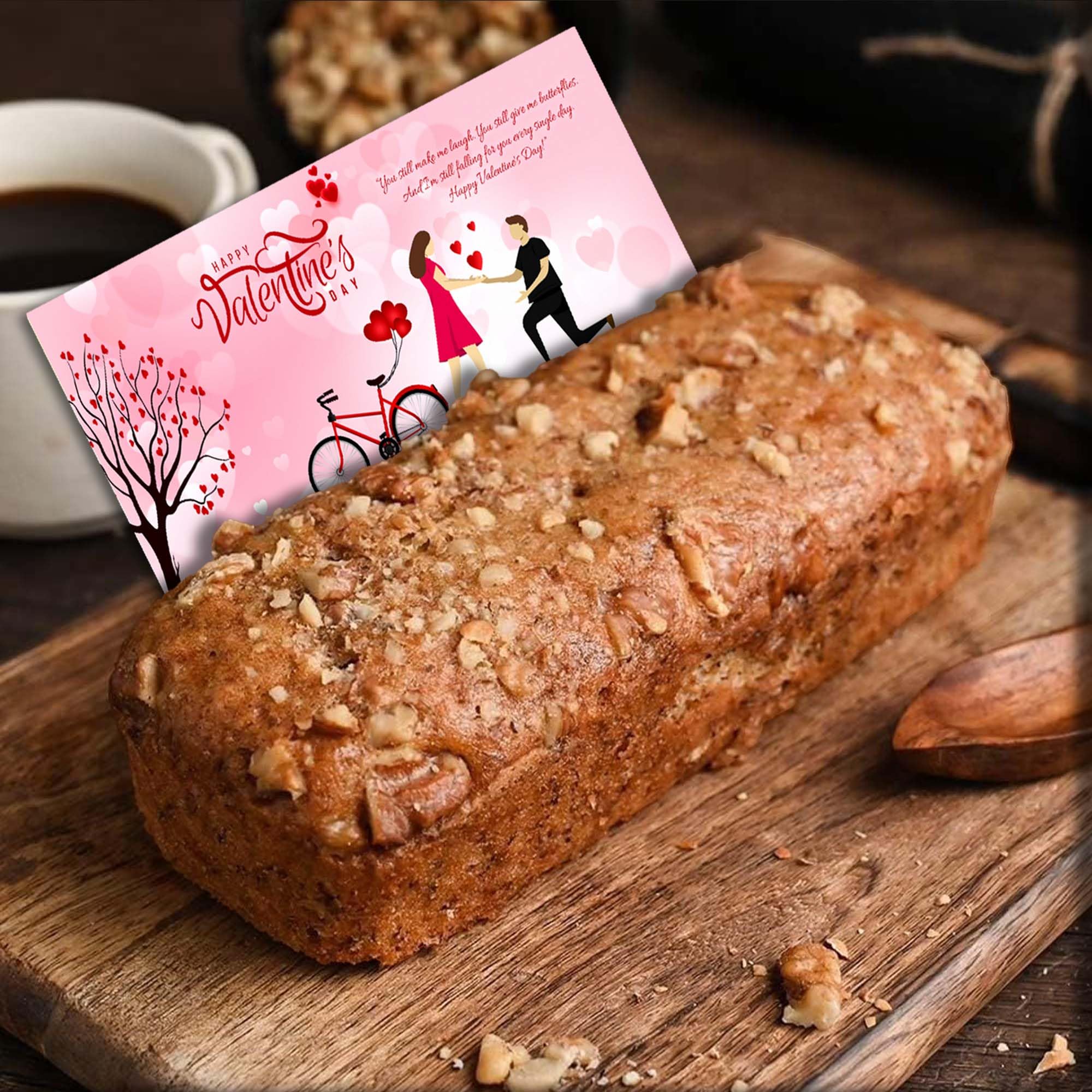 WINNI - Lavish Walnut Dry Cake + Gift Card Combo Pack | Handmade Eggless Walnut Cake Box For Birthday, Partner, Anniversary, Wife, Boyfriend, Girls, Boys, Couple, Students, Husband, Girlfriend | Ideal Return Gift