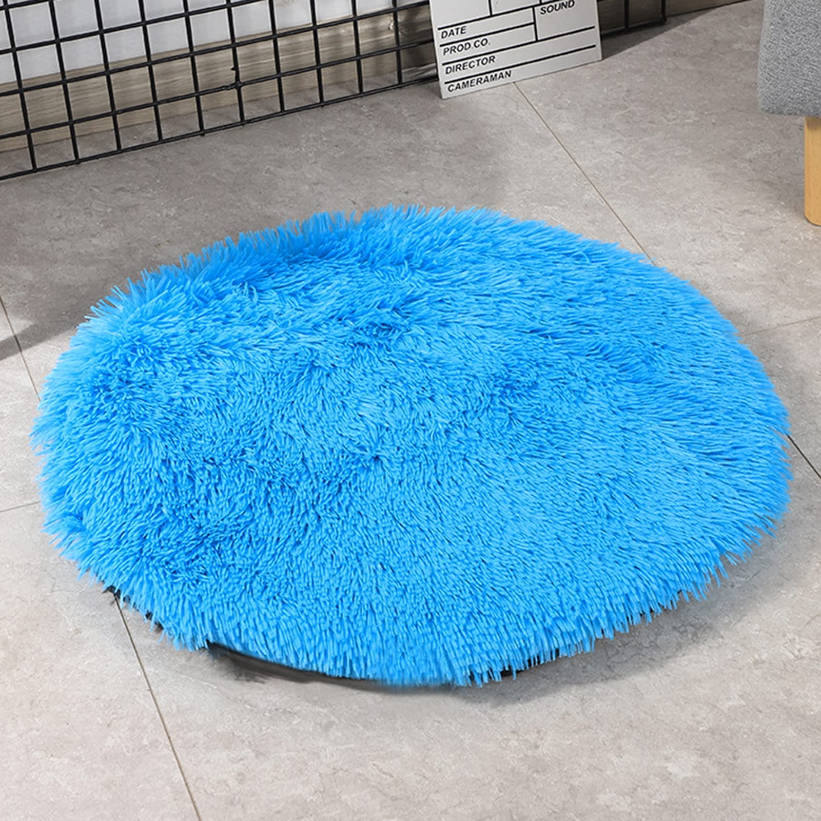 Coussin apaisant pour chien grand format 100cm en peluche rose douce haute qualité