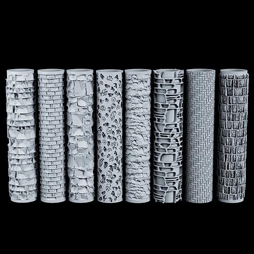 Miniatura 5 de Rodillo de textura de alto detalle perfecto para modelado de arcilla, espuma y arcilla polimérica, construcción de terrenos de juegos de mesa y