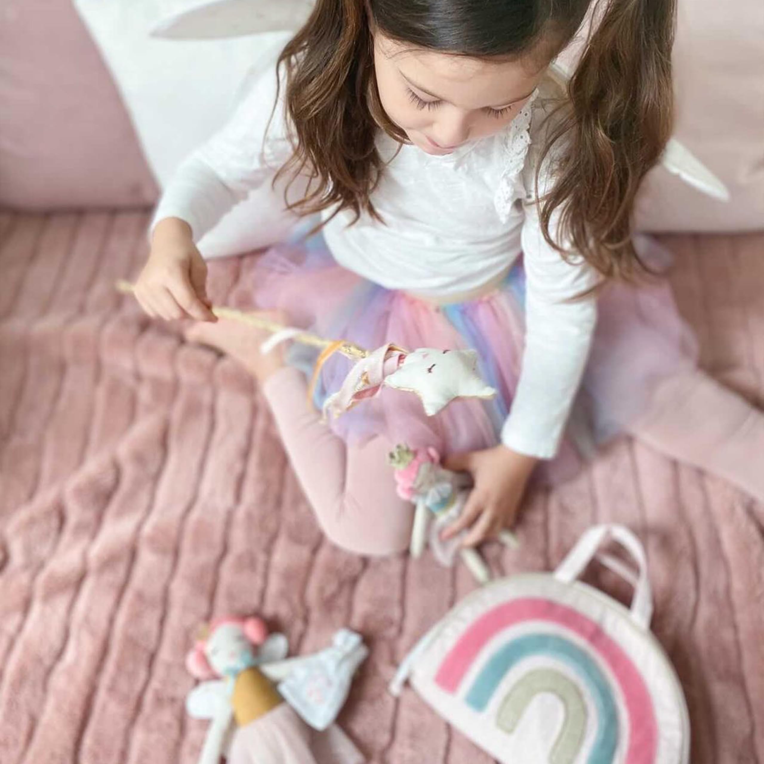 MON AMI Bambola fatina dei denti con sacchetto per i denti, bambola di peluche da 25,4 cm, per i primi denti sciolti, per ragazzi e ragazze, perfetta per bambini e facile esperienza con la fatina dei