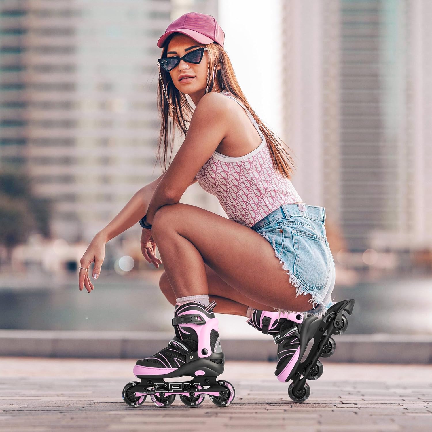 2PM SPORTS Kids Adjustable Inline Skates Ages 4-12, Youth Inline Skates for Girls Boys 5-8 8-12 with Full Light Up Wheels, Beginner Women Adult Skates - Image 5