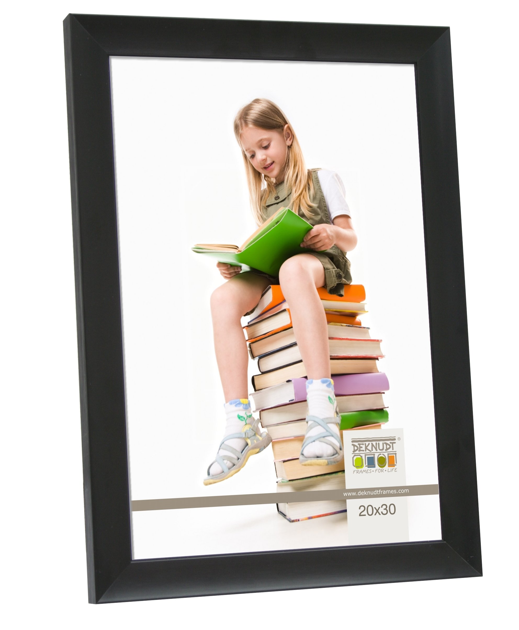 Cadre photo aluminium noir Deknudt Frames S021D2 pour immortaliser vos souvenirs