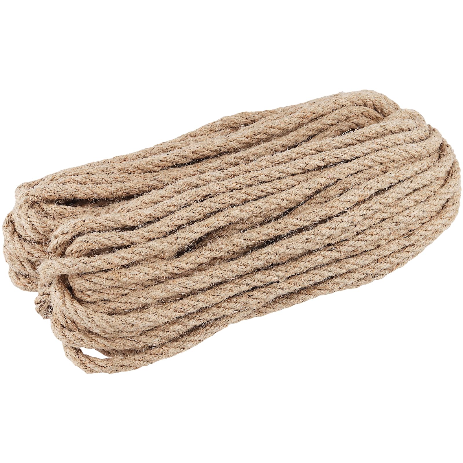 Senjeok Brown 8Mm Jute Rope, 30M/98Ft Hessian Hemp Rope, Braided Garden Twine String For Home Decoration, Craft Weaving, Diy Project