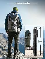 Vista 5 de Trípode de teléfono de 71 pulgadas y palo para selfie, trípode extensible todo en uno para teléfono celular con control remoto inalámbrico, soporte