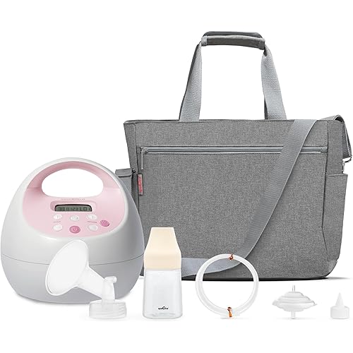 Spectra Baby S2 Plus Premier Electric Breast Pump with Grey Tote Premium Accessory Kit - 24 mm