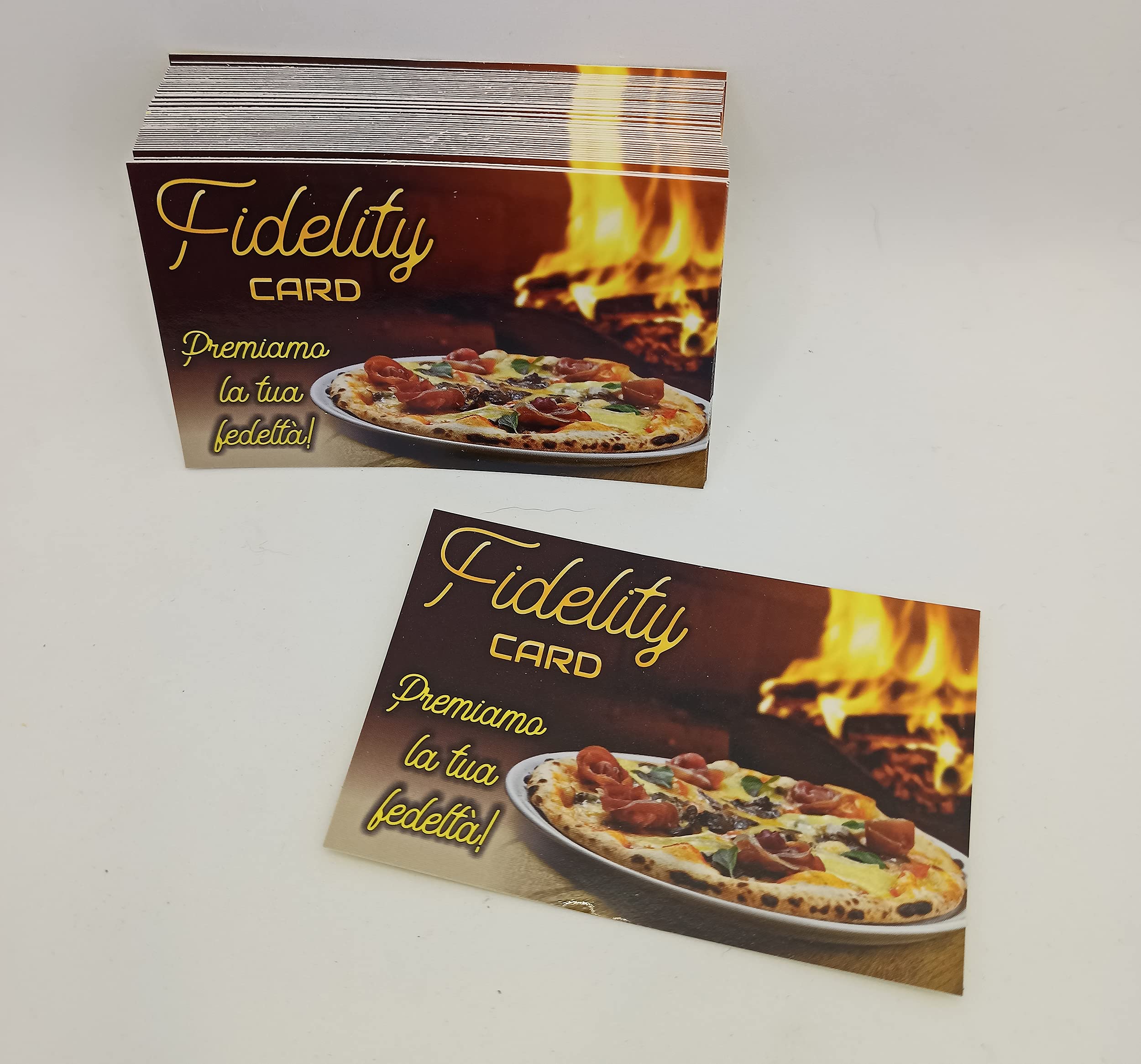 GHIBLI Tessere Fedeltà Pizzeria 10 Caselle Timbrare Fidelity Card Pizza Omaggio Carte Punti 10 Pizze Gratis