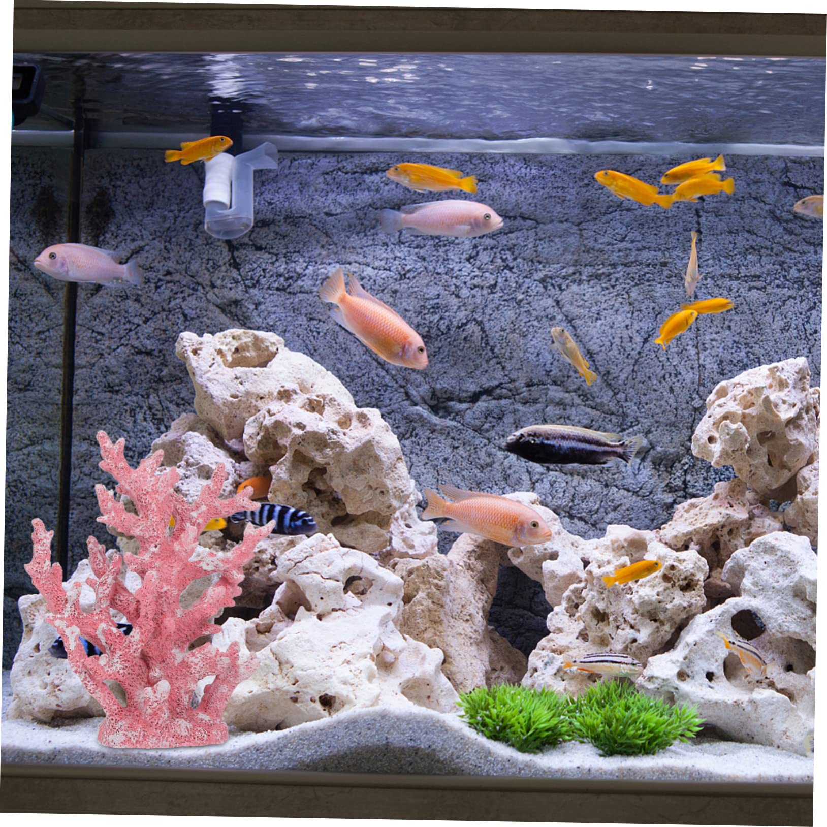 Ornement Artificiel Résine pour Aquarium Décoration Méditerranéenne Naturelle pour Aquarium pour Embellir Votre Espace Aquatique