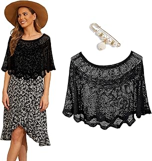 Knitted Sun-Proof Shawl,Ice Silk Shawl,Summer Hollow-Out Knit Shawl Wraps Open Knit Top,Shrugs for evening dresses