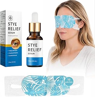 Stye Eye Treatment Kit, Relief for Styes, Chalazions, Blepharitis, Dry Eyes, Irritation and Swelling; Clear Eyes Redness Relief, Stye Eye Compress, Eye Patches, Eye Mask, Eye Stye Treatment