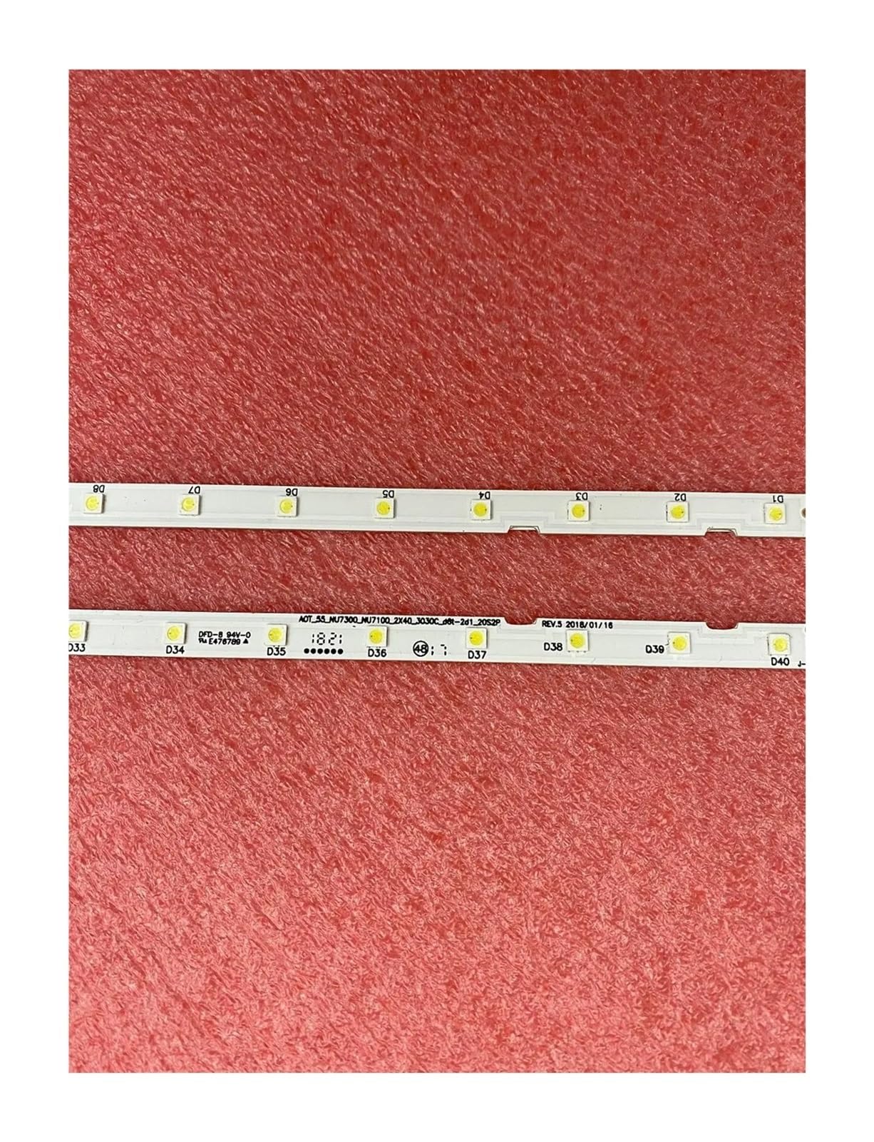 Tira de LED compatible for Samsung UN55NU7300G UE55NU7100 UE55NU7300 UN55NU6900 UE55NU7105K BN61-15485A UN55NU7100 UE55NU7120 UE55NU7172(2 PCS For 1 TV)
