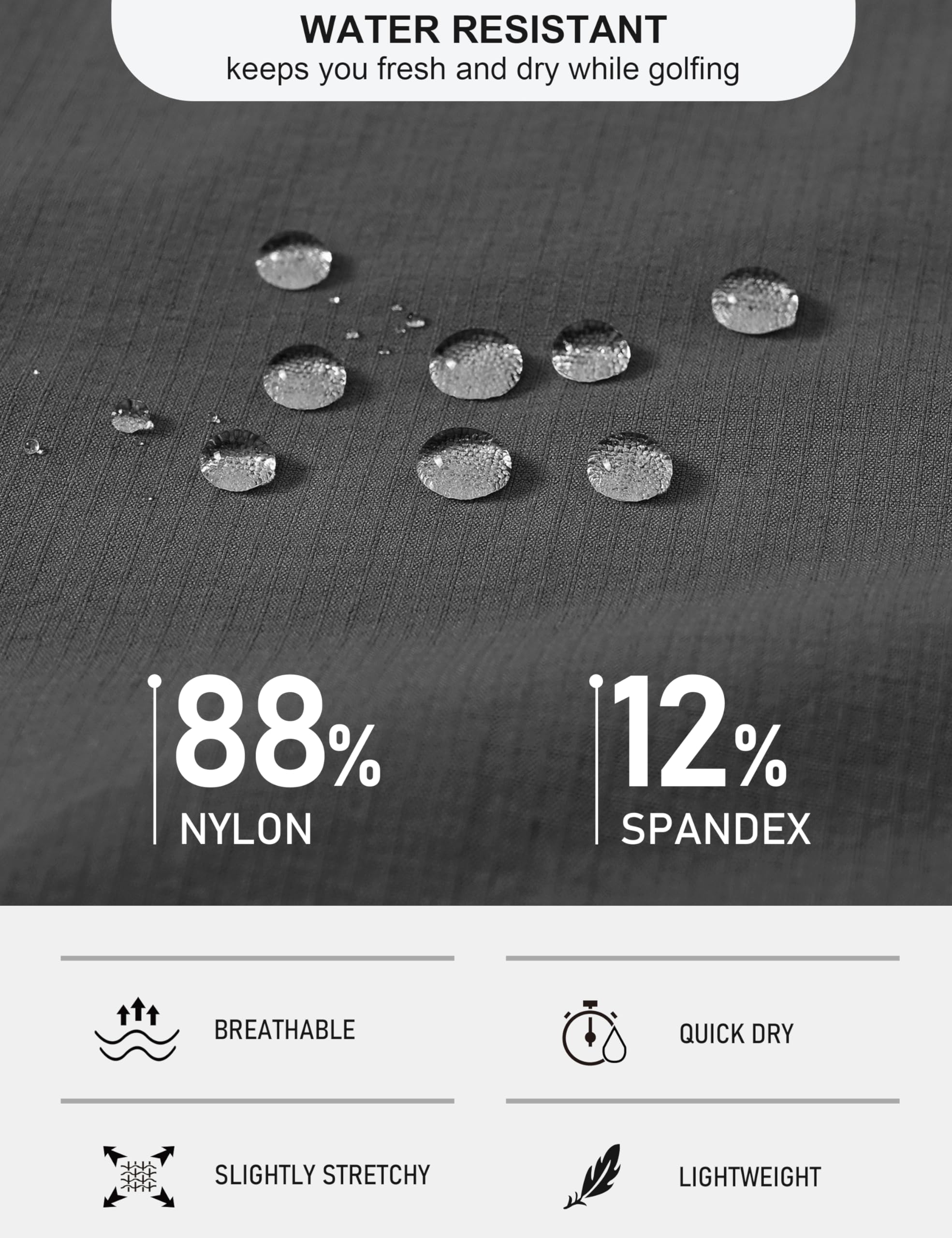 MoFiz Pantalones Cortos Cargo Hombre Pantalones Cortos de Senderismo Pantalones Cortos de Golf Deportivos Bermudas Ligero Secado rápido Exterior Pantalones Cortos con 5 Bolsillos