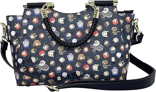 Miniatura 2 de Loungefly Harry Potter Hogwarts Chibi Personajes Crossbody Satchel Bolso Bolso, Blanco