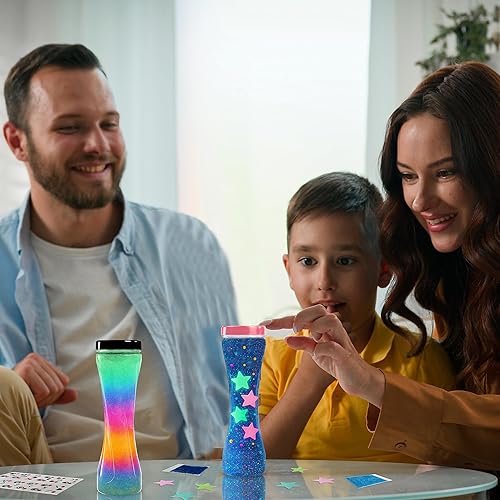 Miniatura 2 de Diversión y magia, botellas sensoriales vacías con componentes adicionales, botellas sensoriales vacías con tapa, kit de botella sensorial, plástico