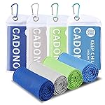 4 Pack Cooling Towel (40x12), Soft Breathable Chilly Towel, IceTowel, Microfiber Towels for Yoga, Sport, Running, Workout,Gym, Camping, Fitness, Workout & More Activities(Multicolor)