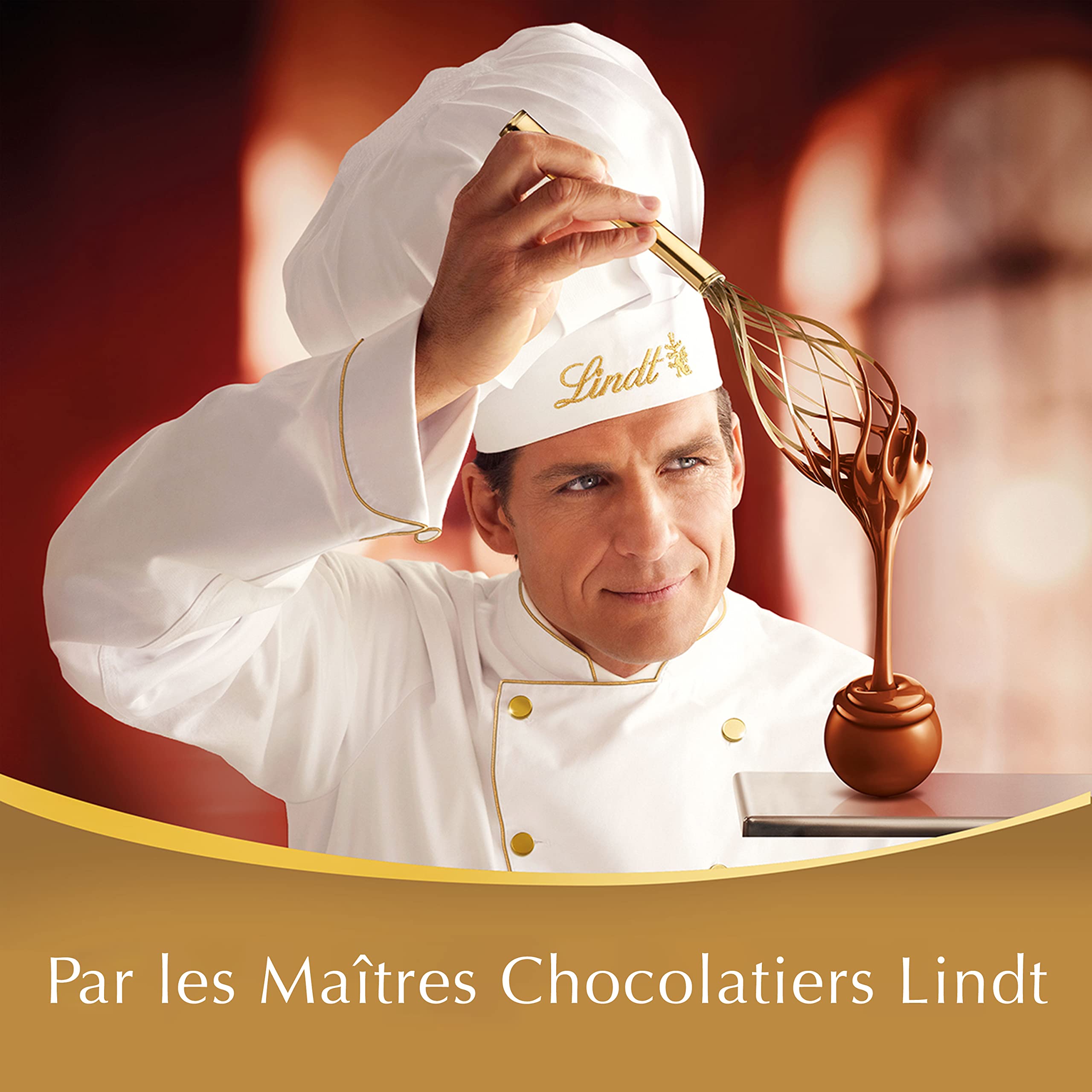 Lindt - Sachet Grand format LINDOR - Assortiment de Chocolats au Lait, Noir 60%, Blanc et Lait-Noisettes - Cœur Fondant, 1kg