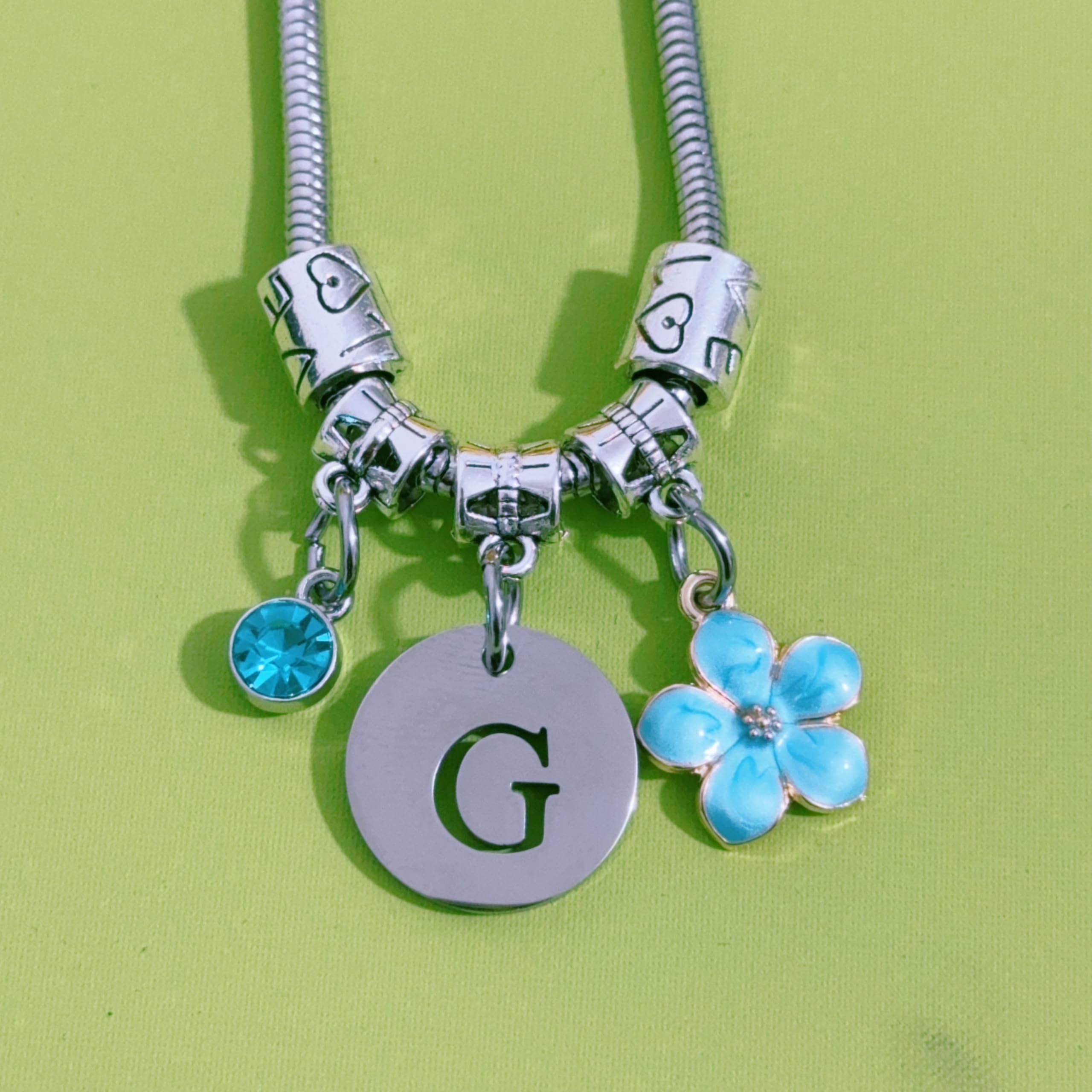 Bracciale Donna Ragazza Amica Sorella Compleanno Natale Ispirazione Regali Regolabili Ciondolo Con Lettera A-Z Colore Argento Bracciale Gioielli per Donne Ragazze