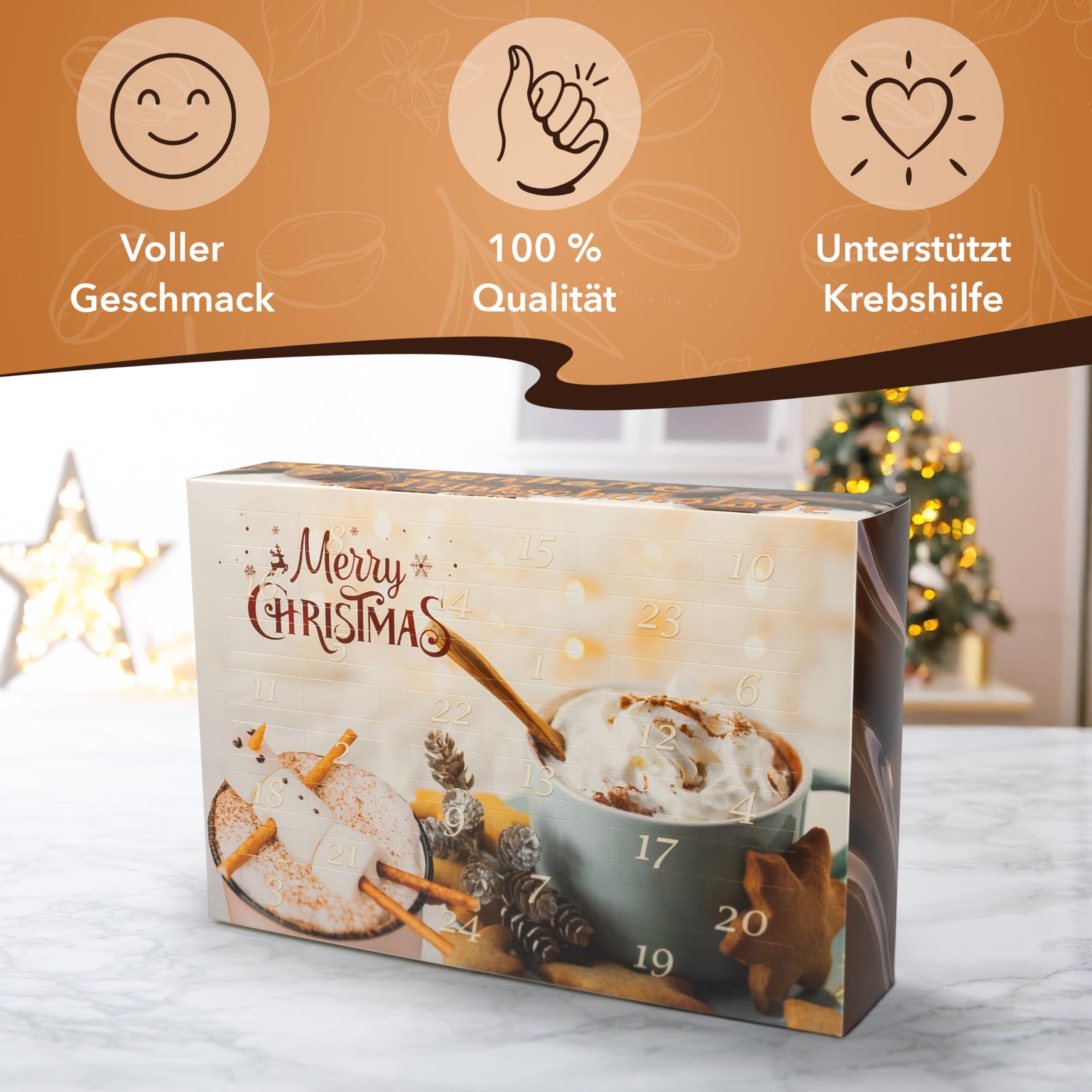 C&T Trinkschokolade & Kakao Adventskalender 2025 (No2) | 24 Sorten echte italienische Trinkschokolade mit Verfeinerungstipps | Trinkschoko Weihnachtskalender