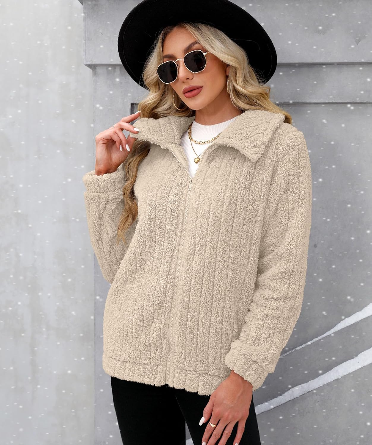 For G and PL Women's Long Sleeve Full Zip Soft Warm Fleece Jacket - Image 5