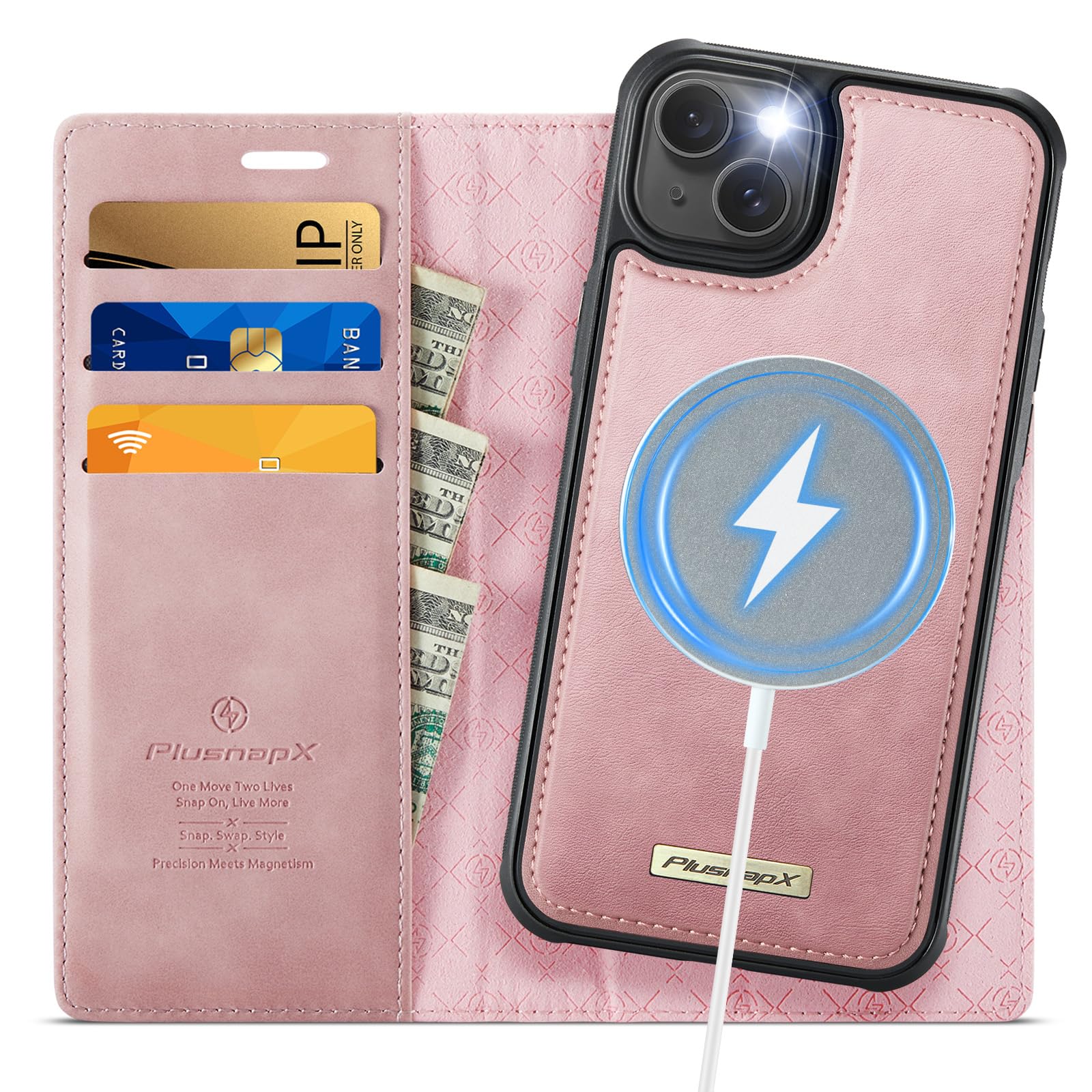Amazon.com: PlusnapX Wallet Case for iPhone 15 Compatible with
