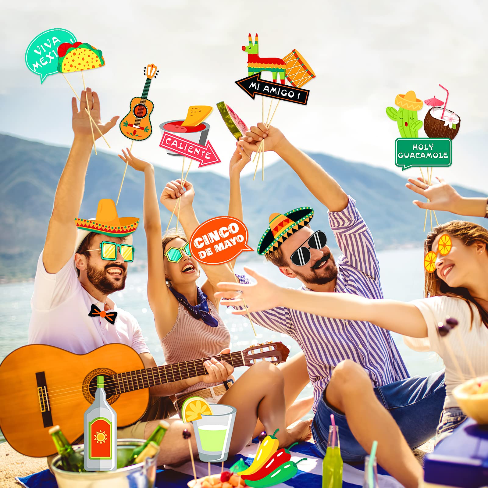 ZOOMPIL Mexique Fiesta Photo Prop, Carnaval Mexicain Fête