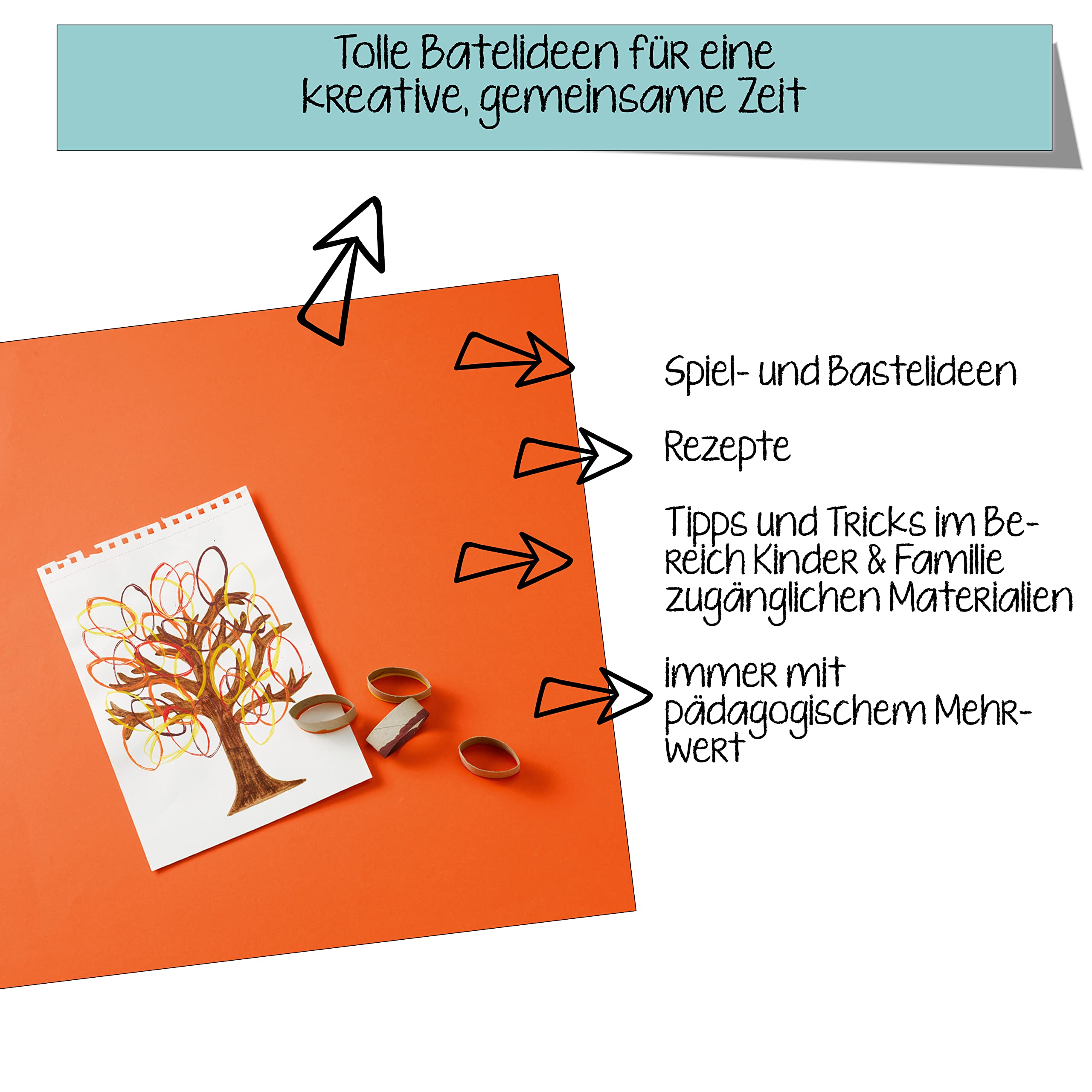 Gemeinsam basteln, gemeinsam wachsen - Das Kinderbastelbuch für gezielte Förderung: Die schönsten Modelle der erfolgreichen Bloggerin: die Kindergarten-Pädagogin