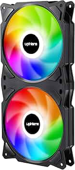 Amazon.co.jp: upHere PCケースファン2連ARGB ファン3PINコネクタ+