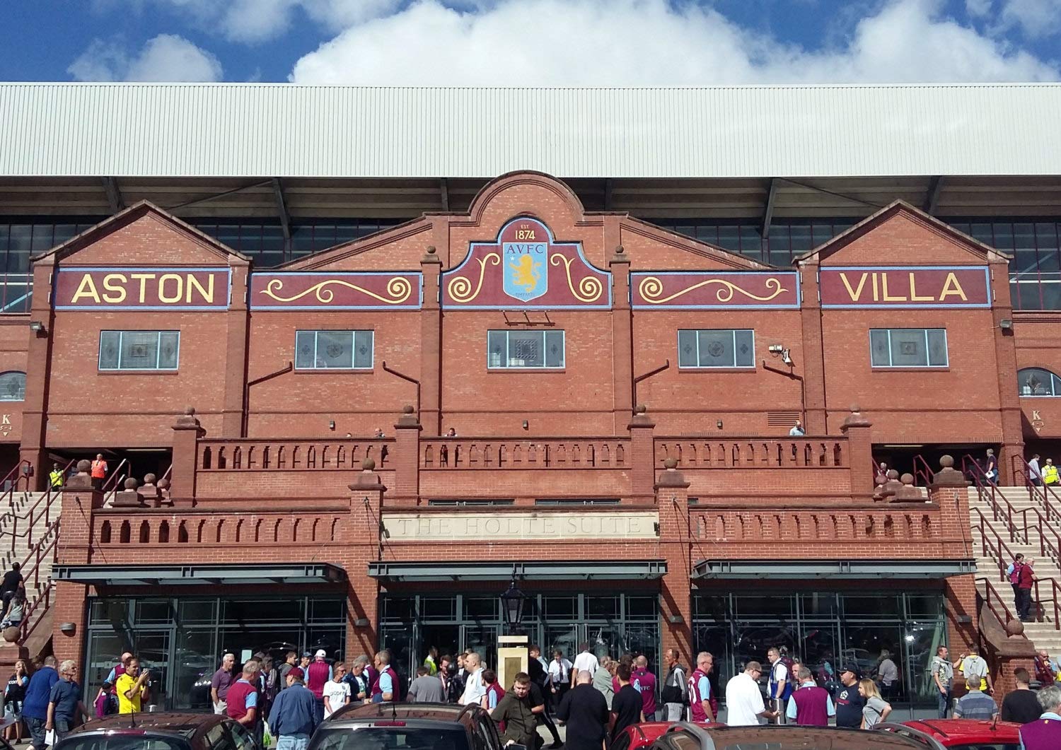Aston Villa FC Villa Park Stairway To Holte End Art Print AVFC