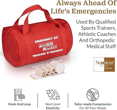 Miniatura 7 de Vendaje elástico de alta calidad (2 pulgadas de ancho, paquete de 2)  NexSkin vendajes de compresión atléticomédica sin látex con cierre de velcro