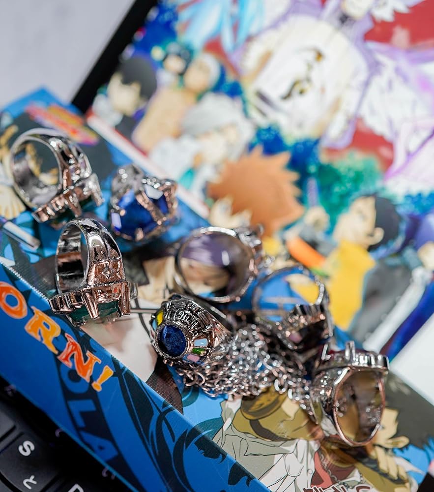 Amazon.co.jp: キーホルダーセット 道具 家庭教師ヒットマン 冠