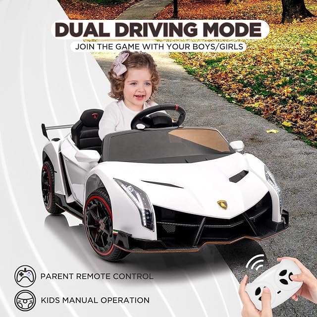Foto 4 de 8 de GarveeMore Coche eléctrico Infantil Lamborghini 12V con Licencia - Puertas Tipo Tijera