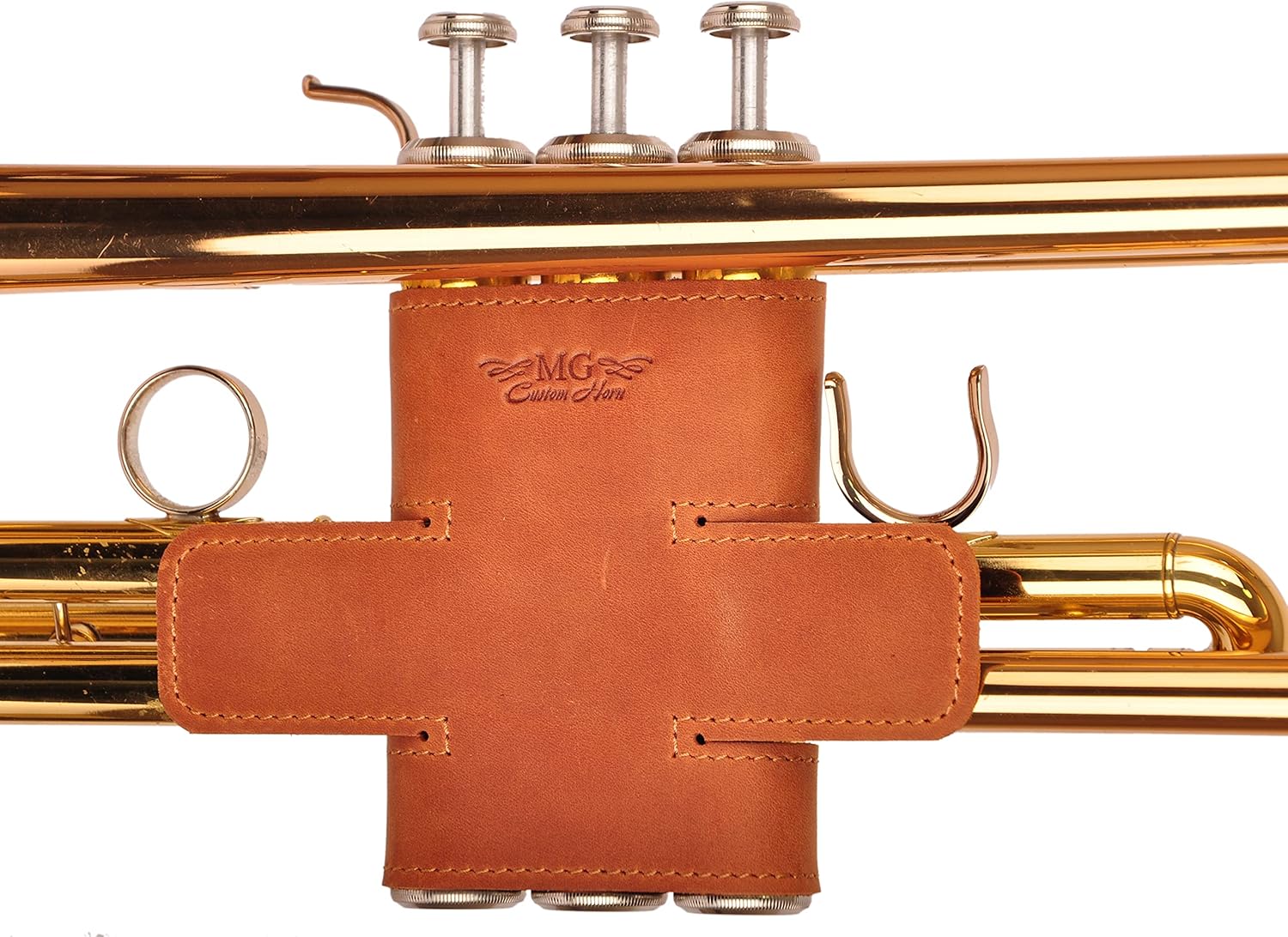 Trumpet Valve Guard Genuine Leather of protection and