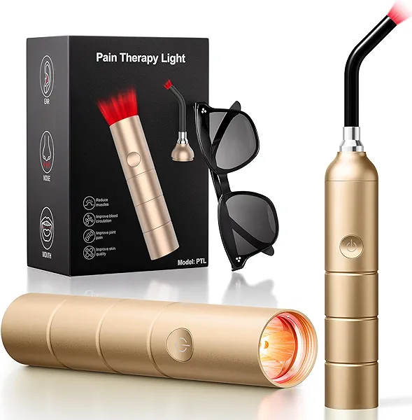 Pain Therapy Light, Infrared & Red Light Therapy Device for Joint & Muscle Pain Relief, Portable Near Infrared Light Therapy for Body & Face Inflammation (Model PTL) with 630nm, 660nm, 855nm, 940nm