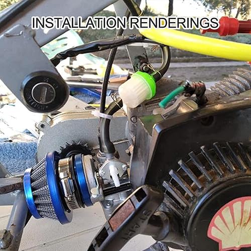 Miniatura 6 de GOOFIT Carburador pila de filtro de aire para 2 tiempos 47cc 49cc Mini ATV Quad Dirt Pocket Bike