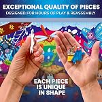 QUOKKA Puzzles for Kids Ages 3-5 - Ocean Tropical Farm Animals & Bugs - Set of 4x60 Pieces Puzzles for Kids Ages 4-6 - Glow Jigsaw Puzzles for Toddlers 3-5 - Gift Educational Game for Boys & Girls