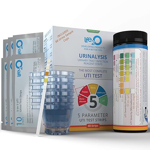 5-in-1 Full Panel UTI Test Strips for Women, Men &