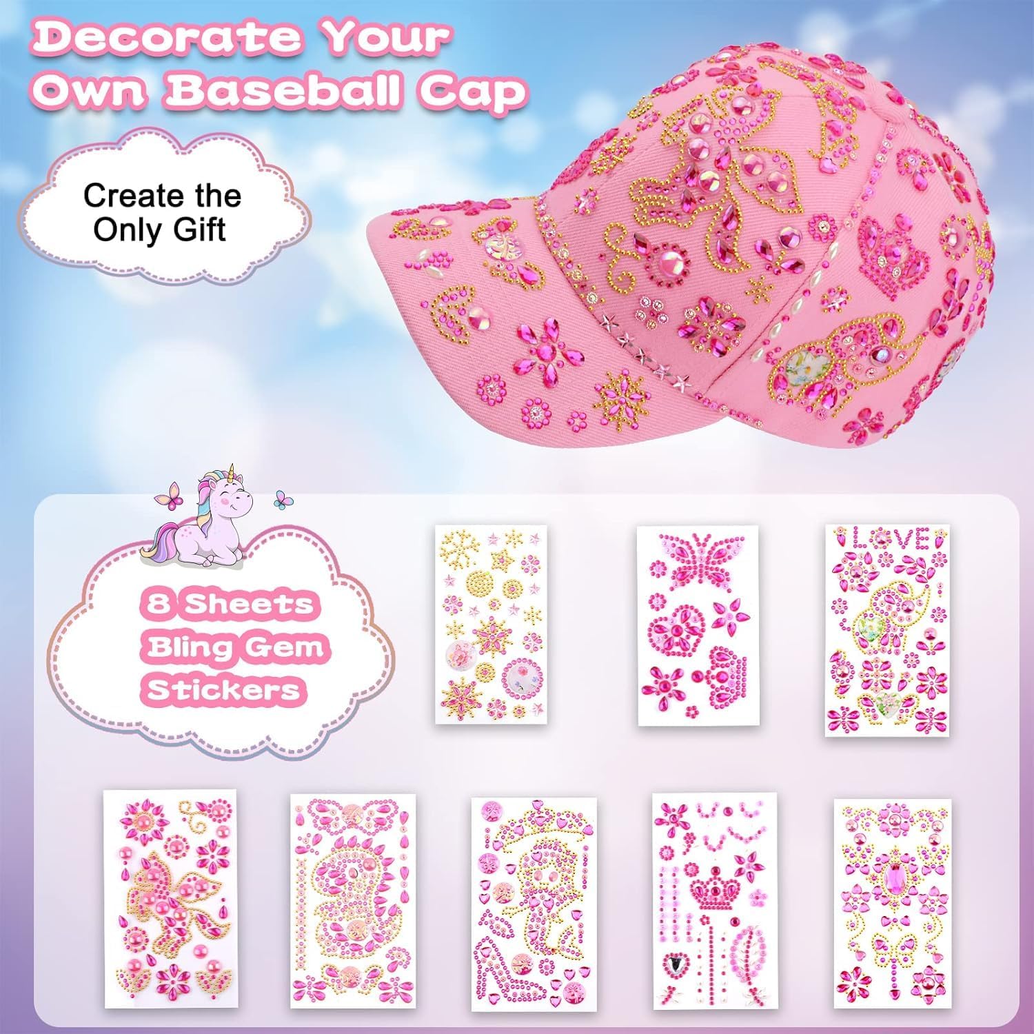 Birthday Gift for Girls Age 4 5 6 7 8 9 10 11 12 Years Old, Frozen Birthday Party Decorations with Goodie Bags Stuffers Stichers Notepads Pencils Stampers for Girls