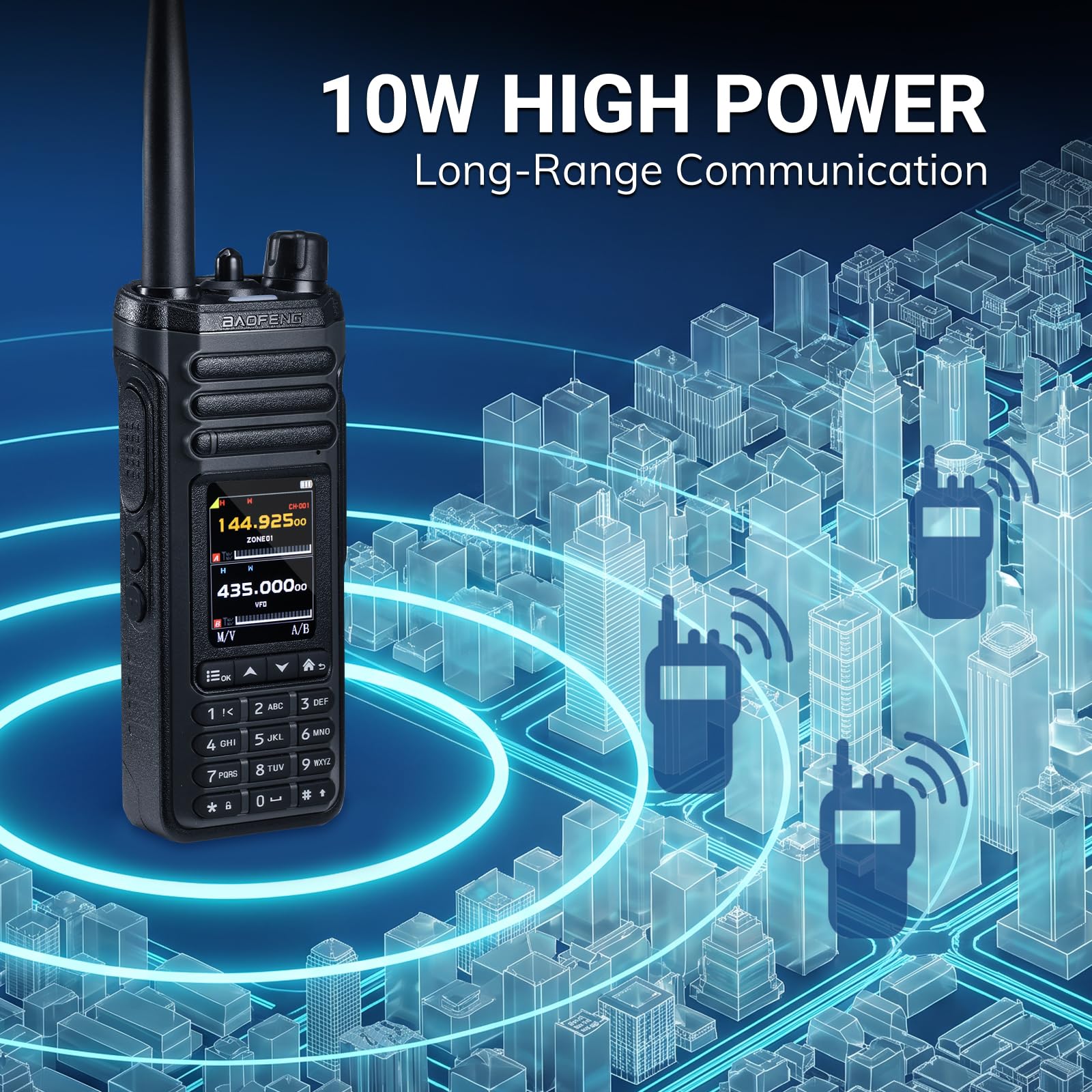 BAOFENG SW-9 Radio Amateur 10W Multi-Bande SSB, Récepteur HF Airband