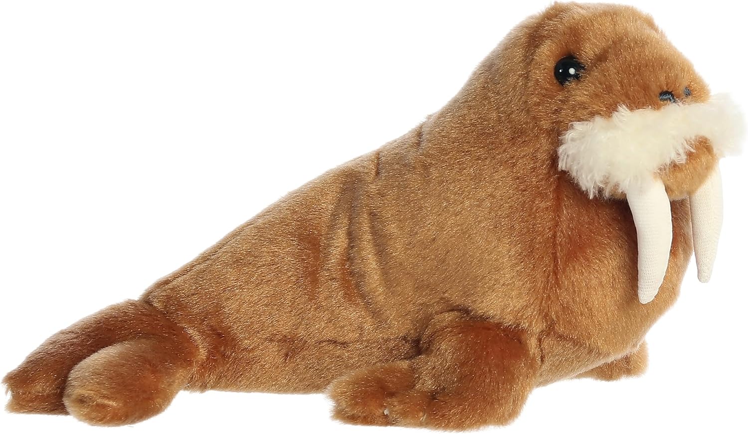 Aurora® Adorable Mini Flopsie™ Wallace Walrus™ Stuffed Animal - Mini Companions Ready for Playful Adventures - for Kids All Ages, Toddlers, Adults, and Families - Brown 8 Inches