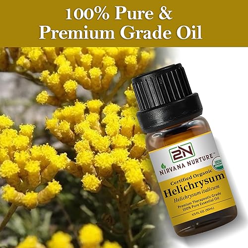 Miniatura 7 de Aceite esencial de helichrysum 100% puro, grado terapéutico premium, sin diluir, difusor de aromaterapia para calma y relajación, cuidado de la