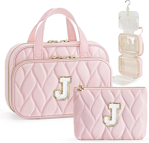 Miniatura 62 de YOOLIFE Neceser de viaje – Neceser colgante para mujer, bolsa de aseo de viaje personalizada de gran capacidad y bolsa de maquillaje, organizador