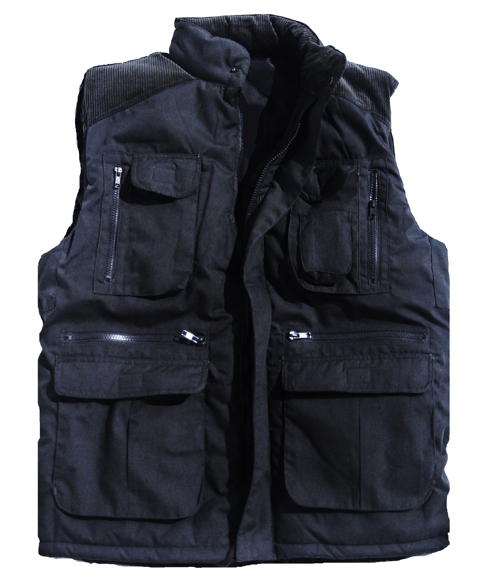 Coolandnew Multi Pocket Padded Gilet - Navy - L