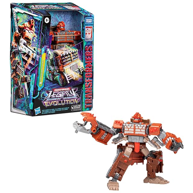 Foto 4 de 5 de Transformers Figura de acción Legacy Evolution Voyager Class Trashmaster de 17,5 cm para niños y niñas…