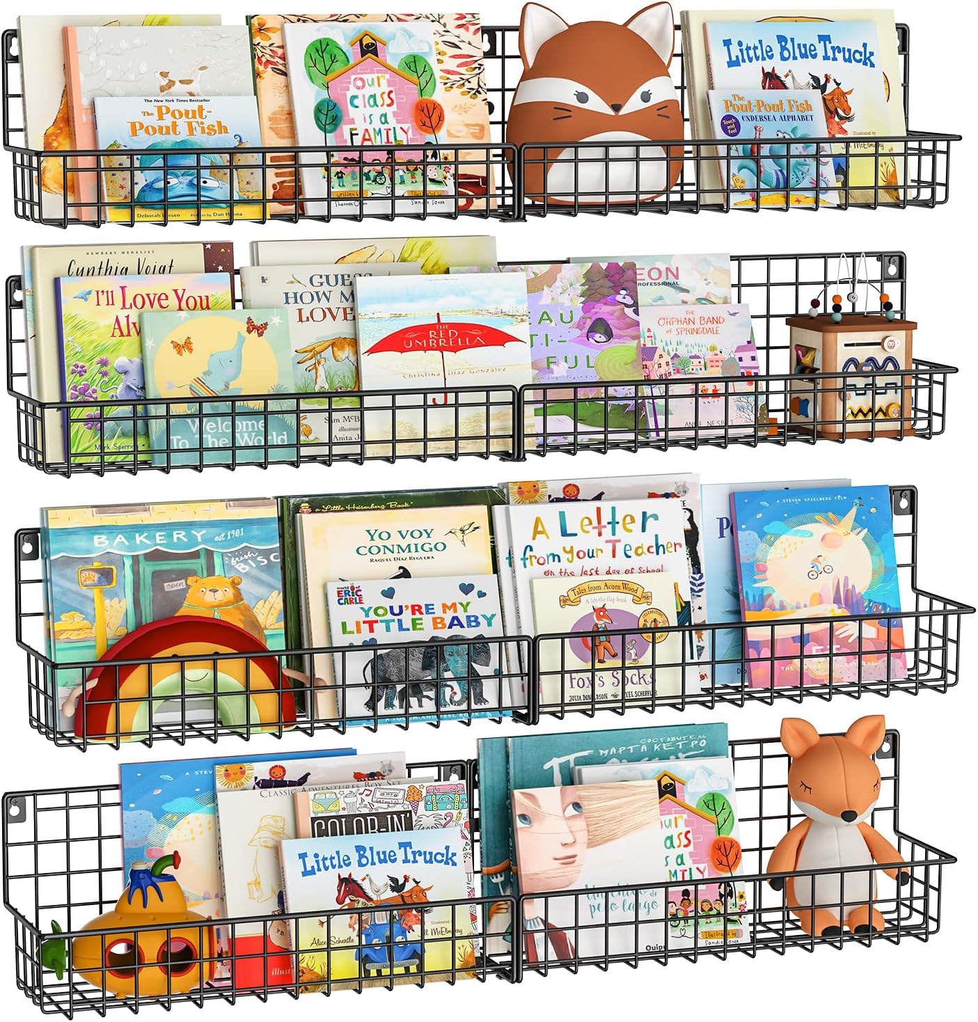 X-cosrack wall-mounted kid bookshelf 31 in