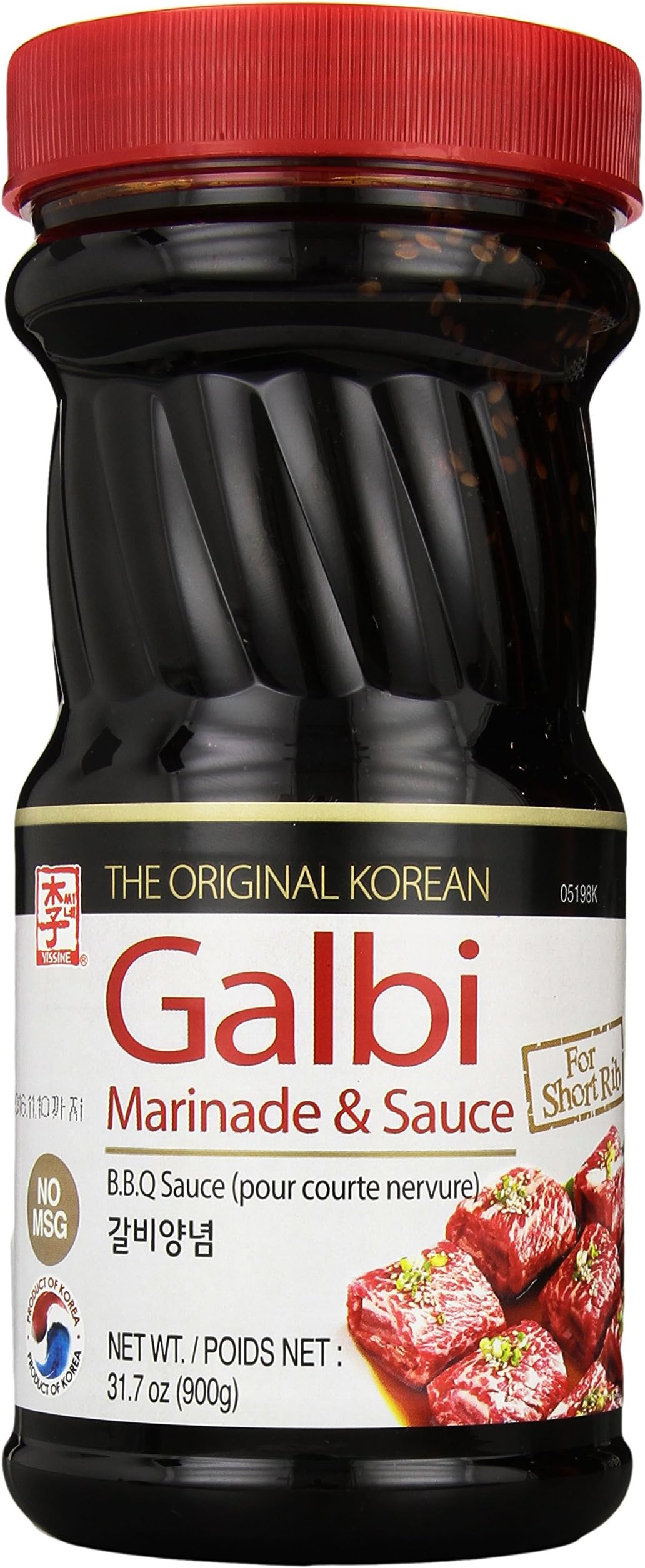 Yissine Korean B.B.Q Sauce for Short Rib, 32 Ounce