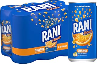 Rani Float Orange Mix Fruit Drink 180ml x 6 (Non Added Sugar)